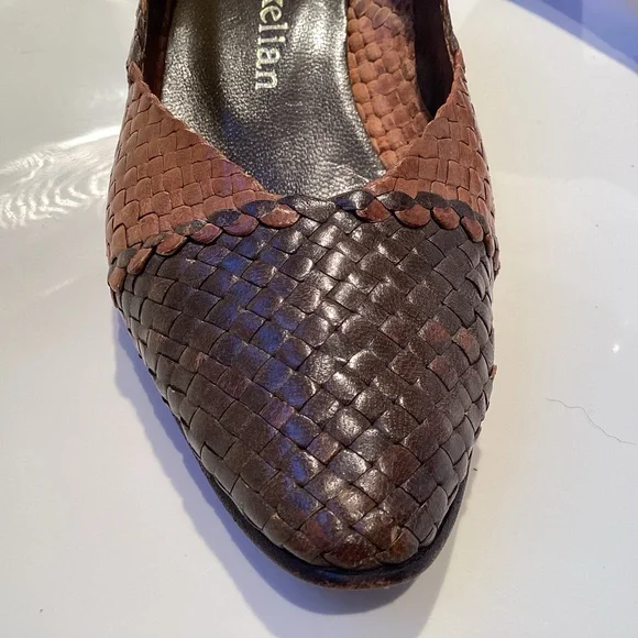 Stephane Kelian Brown and Tan Woven Heels - Picture 2 of 9